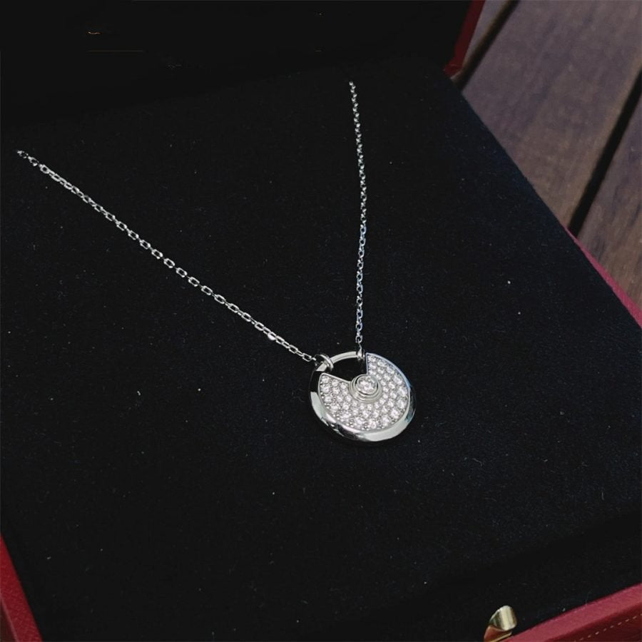 ¡®Loco¡¯AMULETTE SILVER FULL DIAMOND NECKLACE