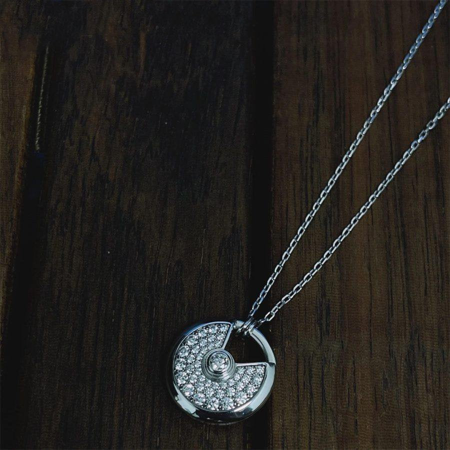 ¡®Loco¡¯AMULETTE SILVER FULL DIAMOND NECKLACE