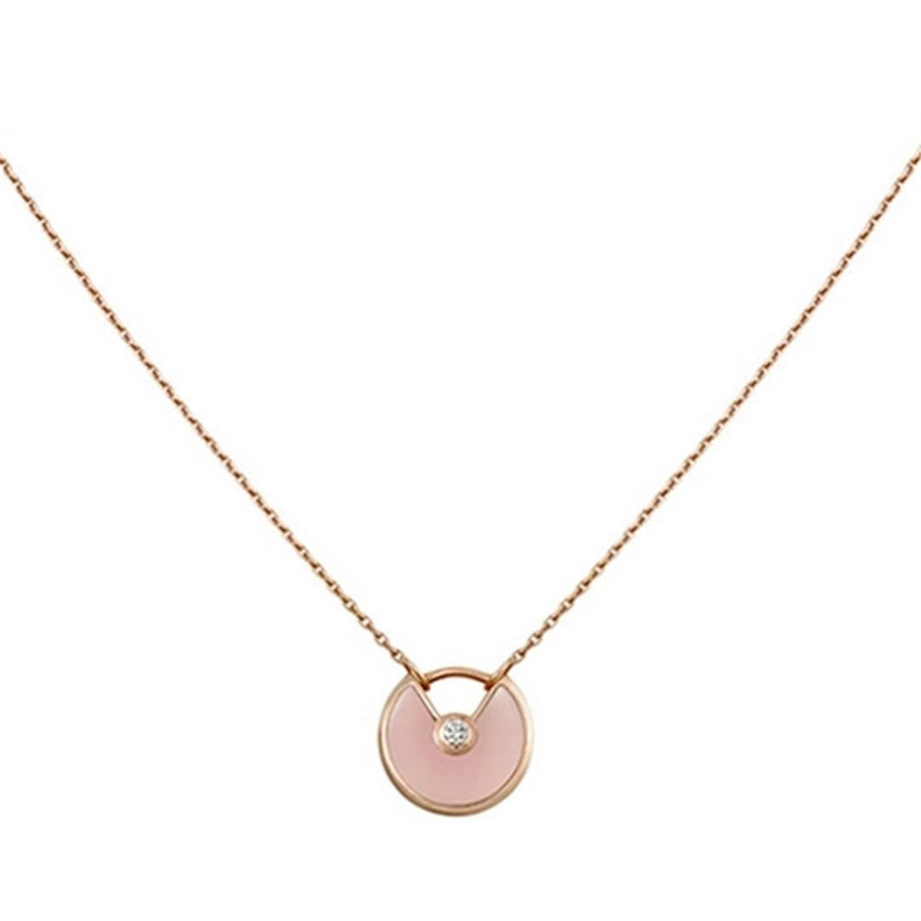 ¡®Loco¡¯AMULETTE ROSE GOLD PINK MOP NECKLACE