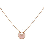 ¡®Loco¡¯AMULETTE ROSE GOLD PINK MOP NECKLACE