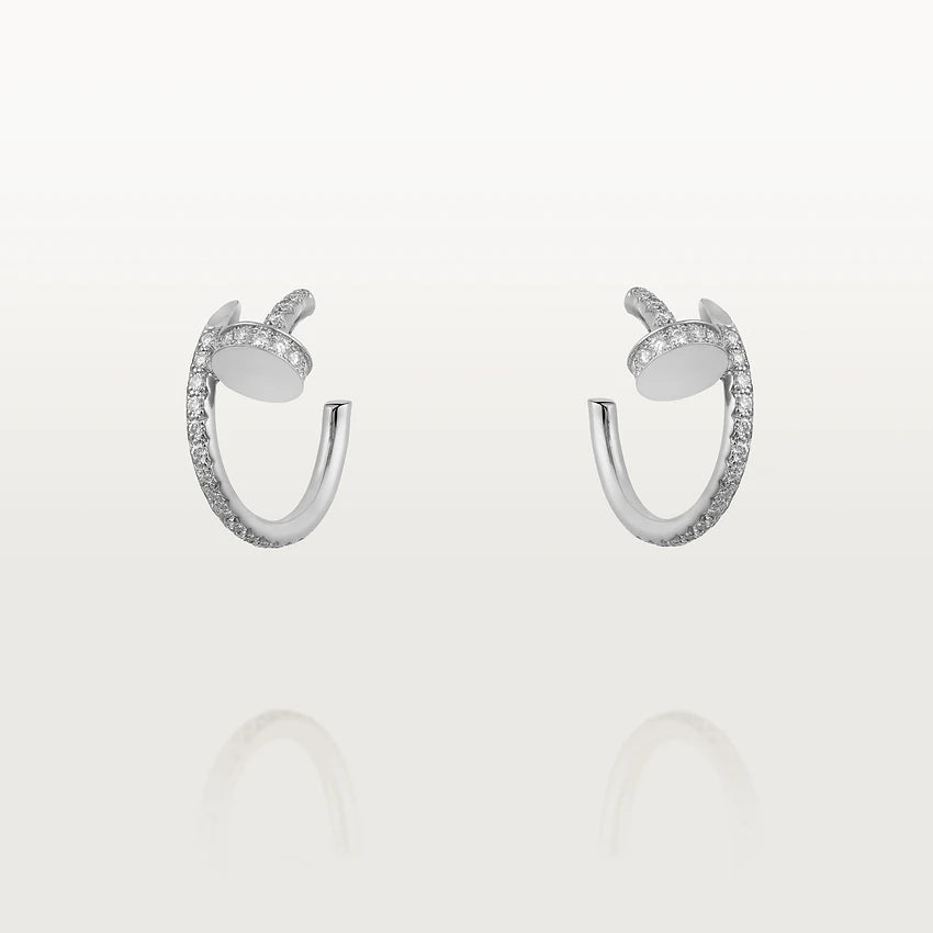 ¡®Loco¡¯JUSTE EARRINGS 12.75MM SILVER DIAMOND
