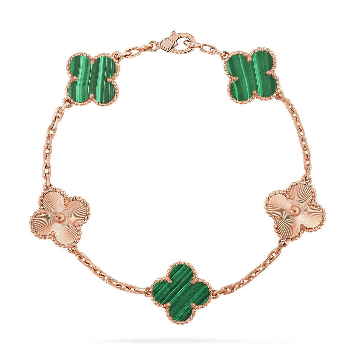 [Loco]New  CLOVER 5 MOTIF MALACHITE BRACELET COLLECTION