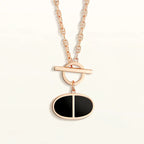 ¡®Loco¡¯CHAINE VERSO BLACK CERAMIC NECKLACE
