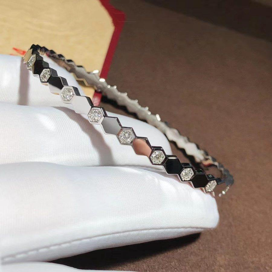 ¡®Loco¡¯BEE LOVE SILVER DIAMOND BRACELET