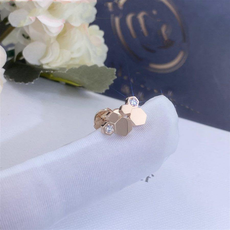 ¡®Loco¡¯BEE LOVE PINK GOLD DIAMOND EARRINGS