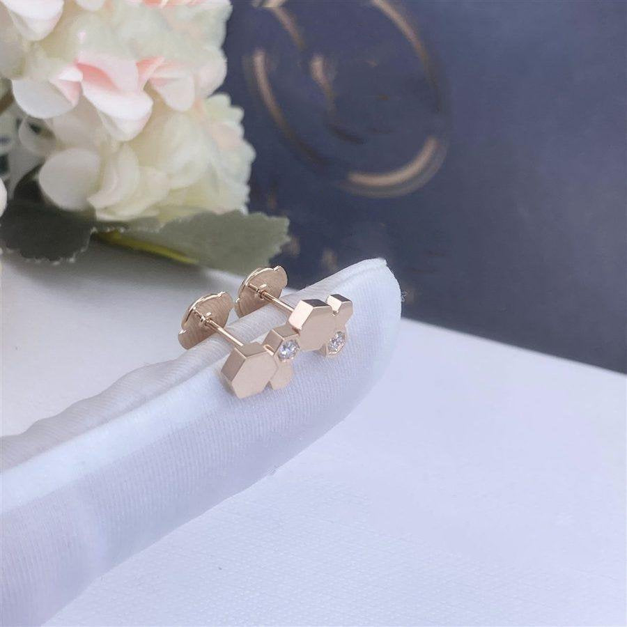 ¡®Loco¡¯BEE LOVE PINK GOLD DIAMOND EARRINGS