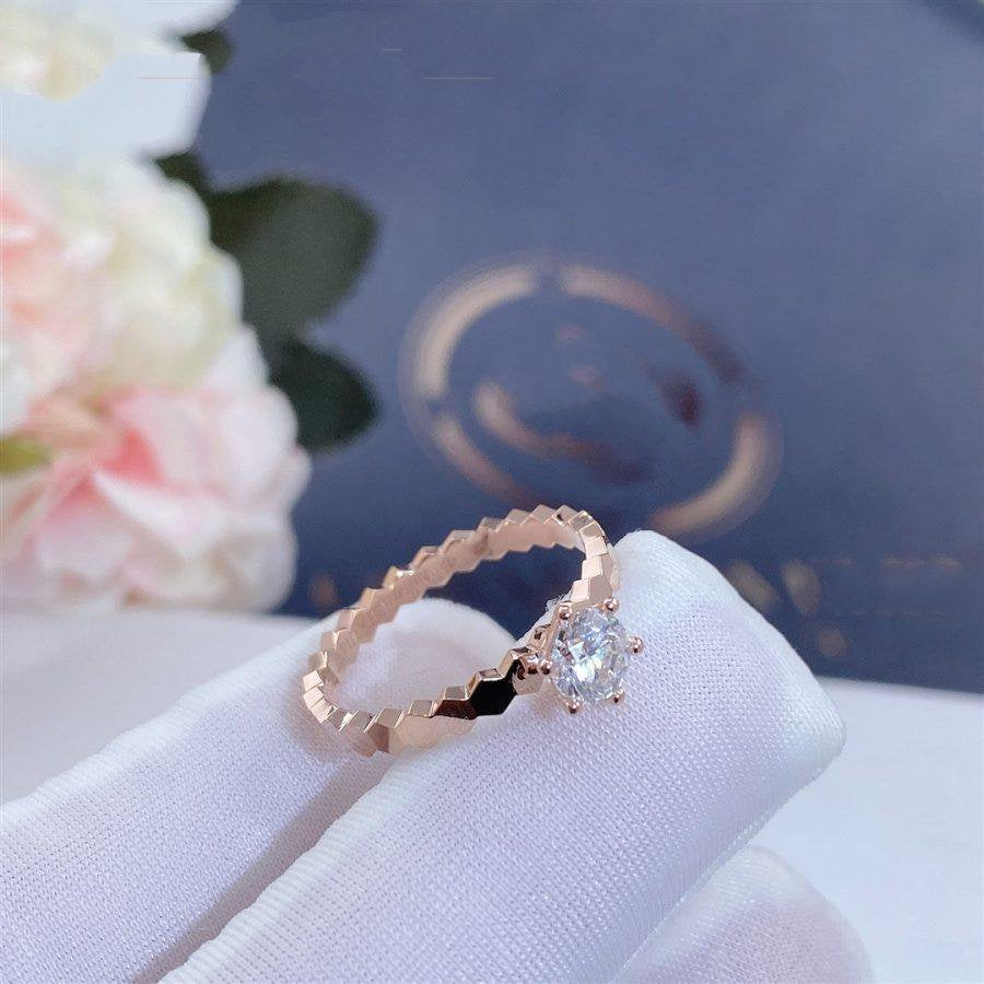 ¡®Loco¡¯BEE LOVE RING PINK GOLD 1 DIAMOND