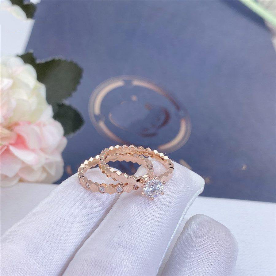 ¡®Loco¡¯BEE LOVE RING PINK GOLD 1 DIAMOND