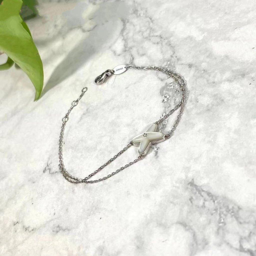 ¡®Loco¡¯JEUX BRACELET WHITE MOP SILVER 1 DIAMOND