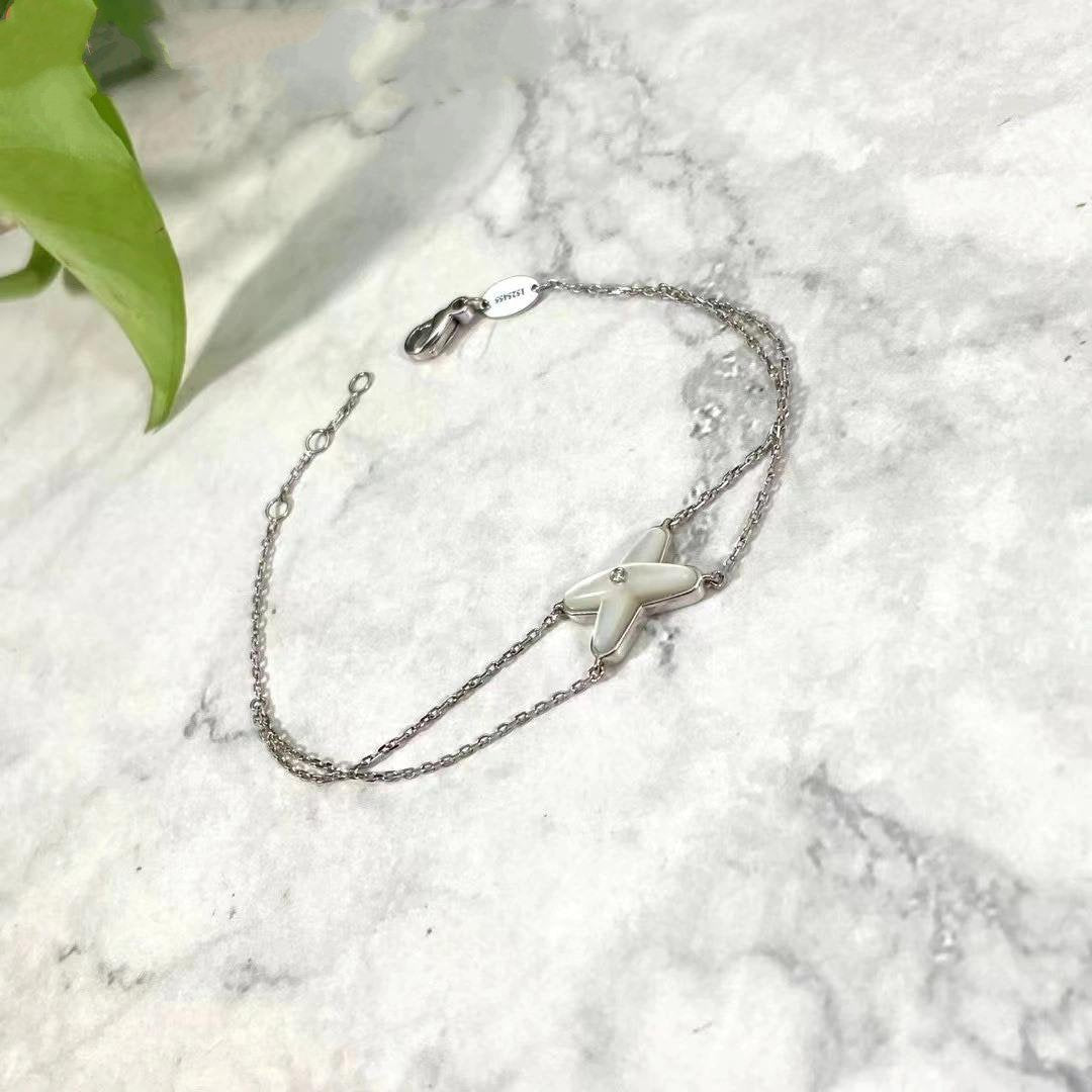 ¡®Loco¡¯JEUX BRACELET WHITE MOP SILVER 1 DIAMOND