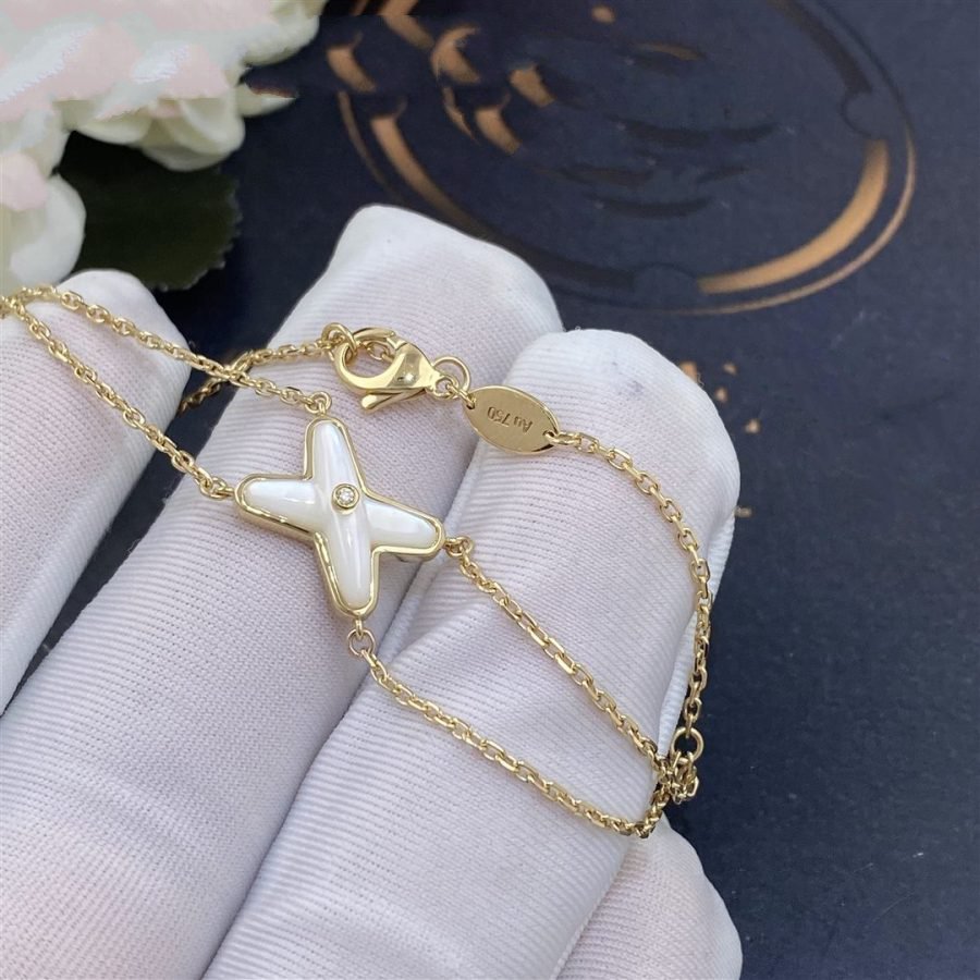¡®Loco¡¯JEUX BRACELET WHITE MOP GOLD 1 DIAMOND