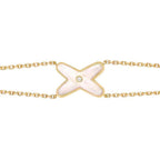 ¡®Loco¡¯JEUX BRACELET WHITE MOP GOLD 1 DIAMOND