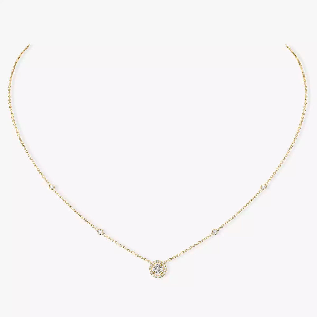 [Loco jewelrys]Diamond Necklace 0,20ct Brilliant Shape Joy
