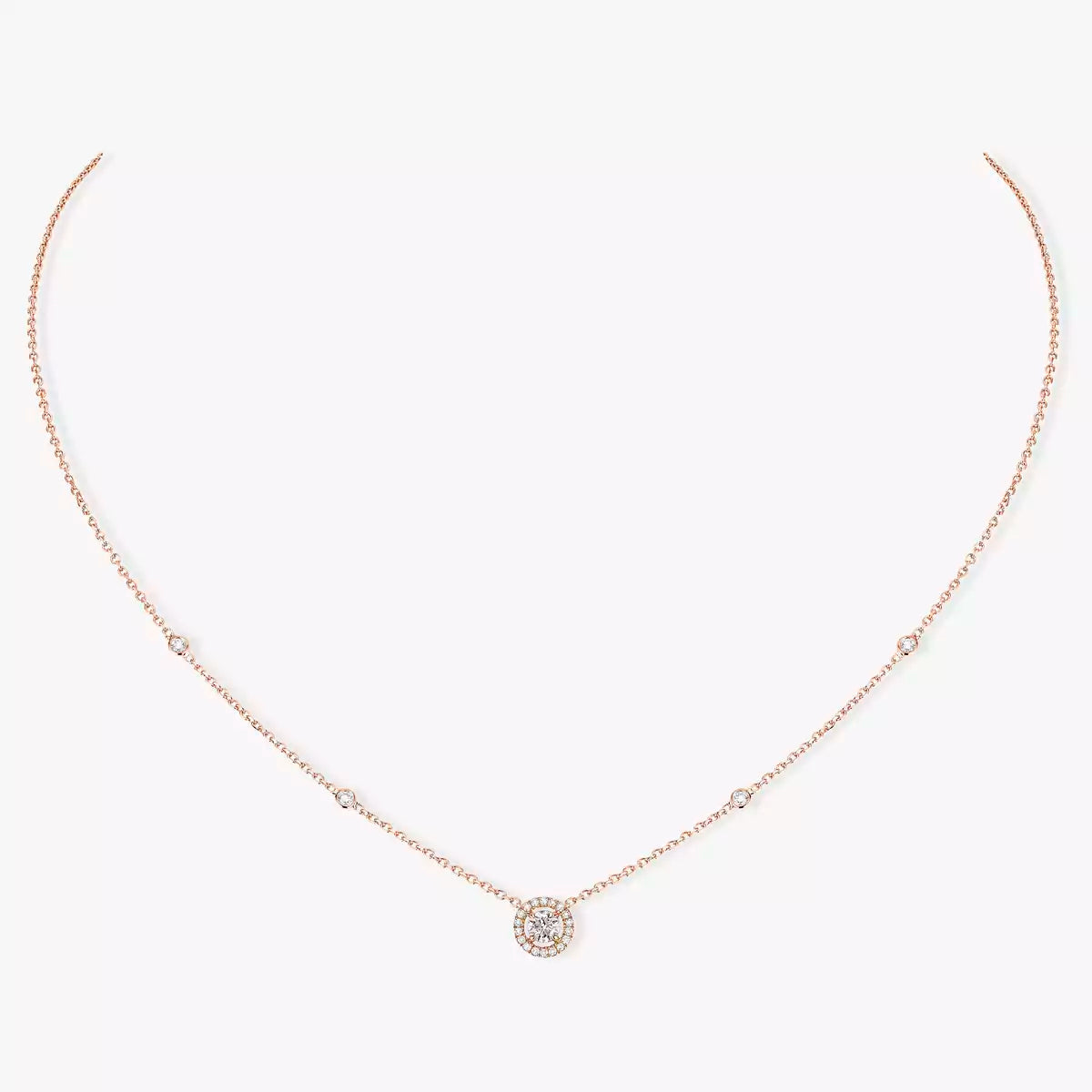 [Loco jewelrys]Diamond Necklace 0,20ct Brilliant Shape Joy