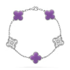 [Loco]New CLOVER 5 MOTIF LIGHT PURPLE BRACELET COLLECTION
