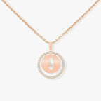 [Loco]LUCKY MOVE PM NECKLACE PINK GOLD DIAMOND