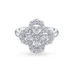 ¡®Loco¡¯LOOP RING FULL MOTIF DIAMOND 16MM SILVE