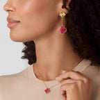 [Loco] NEW CLOVER 15MM PINK ENAMEL NECKLACE