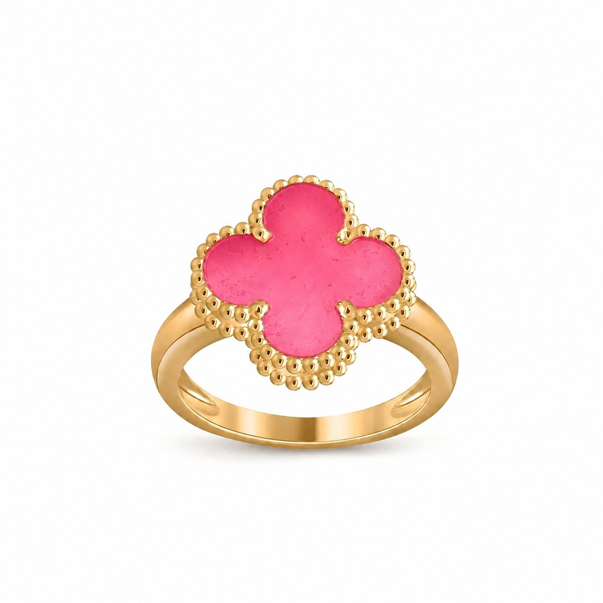 [Loco]NEW CLOVER PINK ENAMEL RINGS