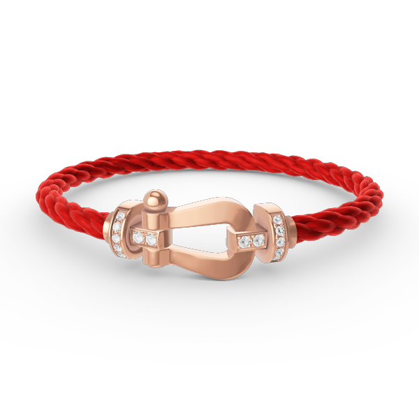 ¡®Loco¡¯FORCE LARGE HORSESHOE HALF DIAMOND BRACELET ROSE GOLD