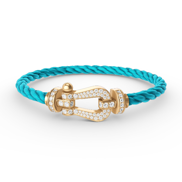 ¡®Loco¡¯FORCE LARGE HORSESHOE FULL DIAMOND BRACELET GOLD