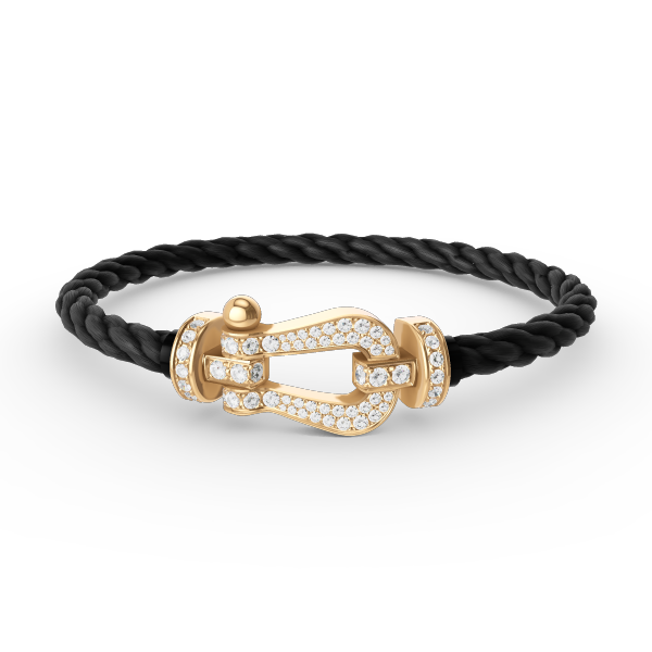 ¡®Loco¡¯FORCE LARGE HORSESHOE FULL DIAMOND BRACELET GOLD