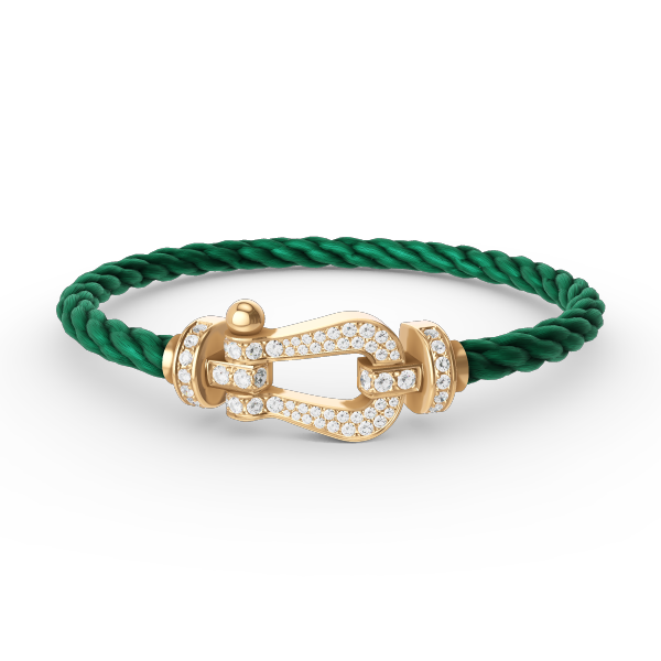 ¡®Loco¡¯FORCE LARGE HORSESHOE FULL DIAMOND BRACELET GOLD