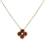 ¡®Loco¡¯CLOVER 15MM DIAMOND AND YELLOW TIGER'S EYE AGATE necklace