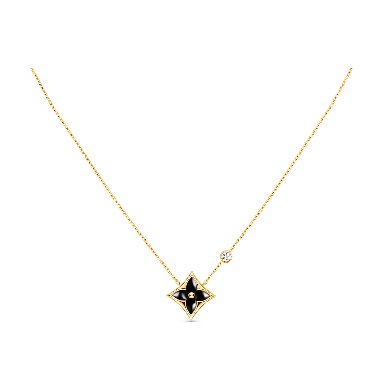 ¡®Loco¡¯STAR BLACK MOP NECKLACE