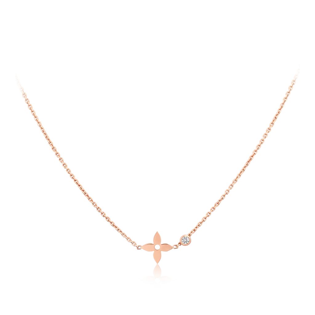 ¡®Loco¡¯BLOSSOM PENDANT PINK GOLD AND DIAMOND