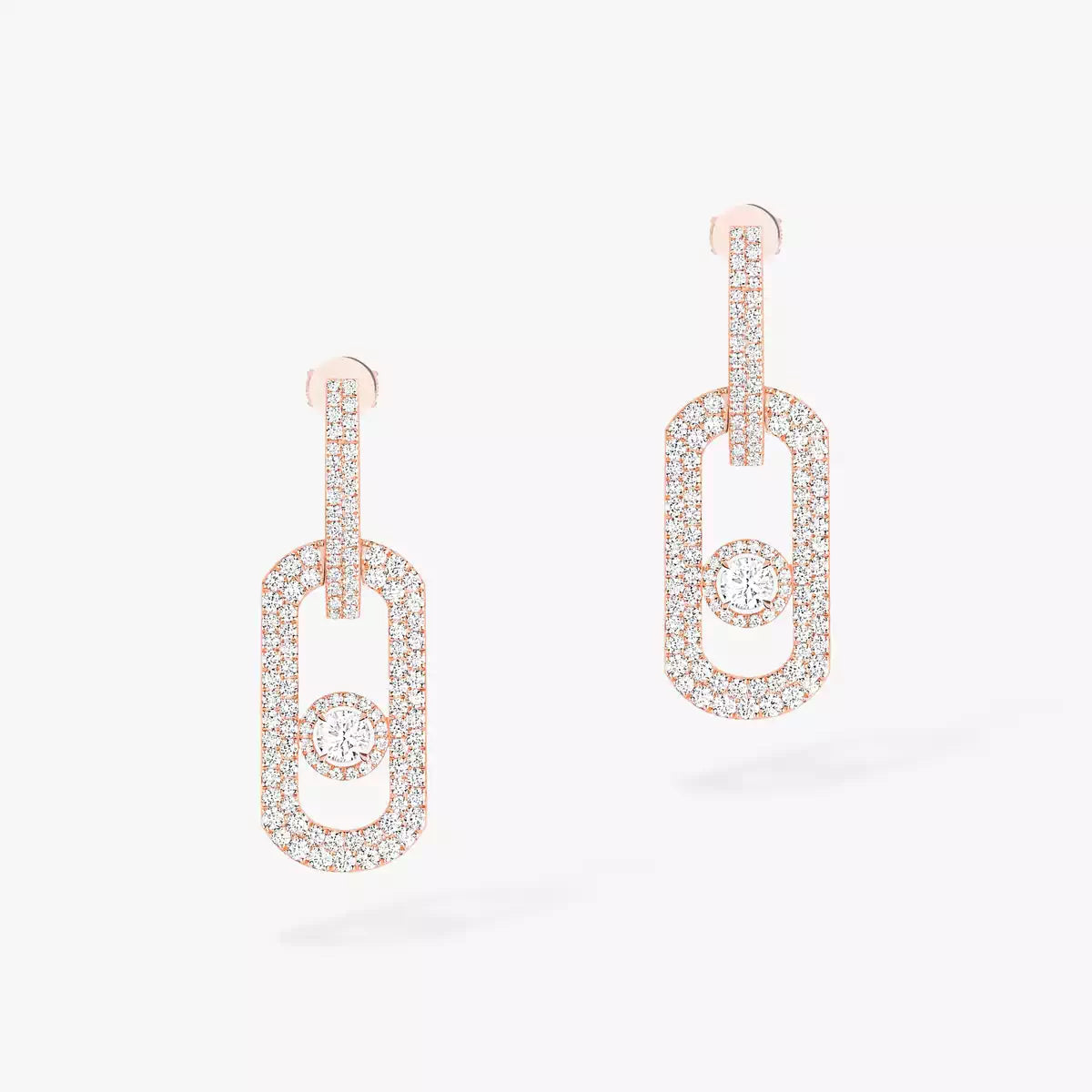 [Loco]So Move XL Pave_-Set Diamond Pendant Earrings