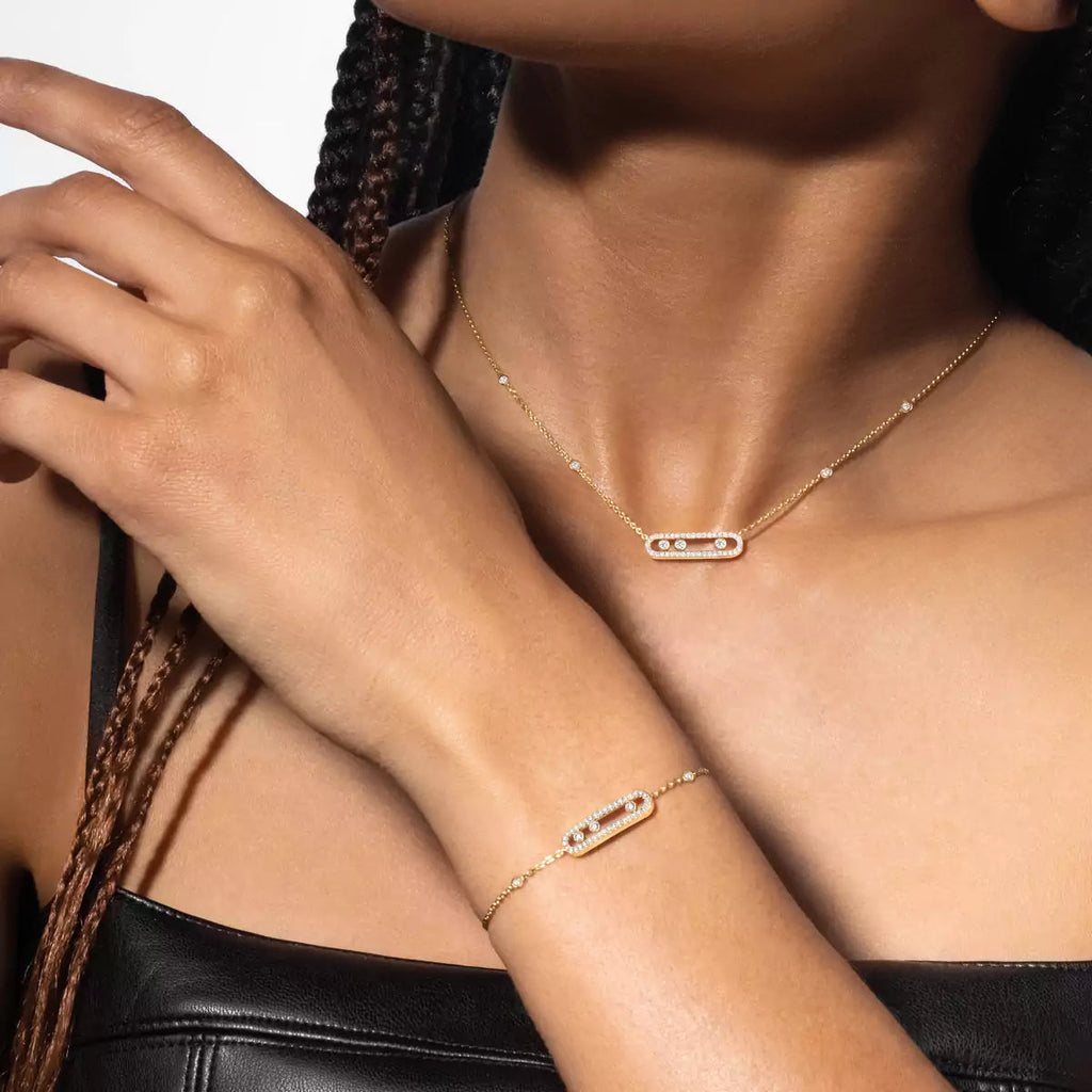 [Loco jewelrys]Pavé Baby Move Diamond Bracelet
