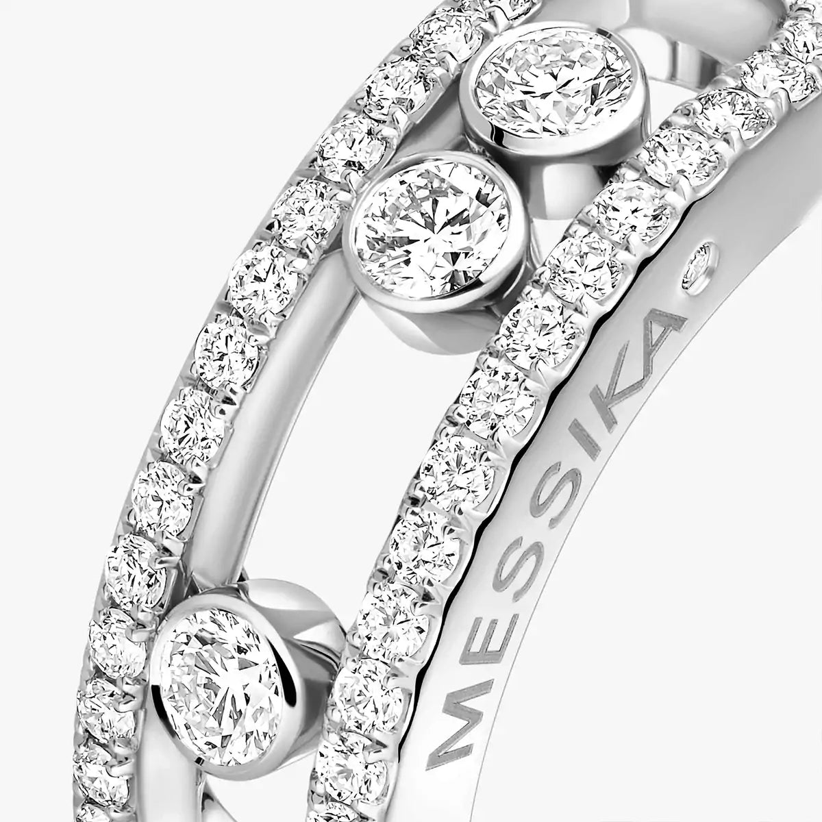 [Loco jewelrys] Move Gold Diamond Pave_ Ring
