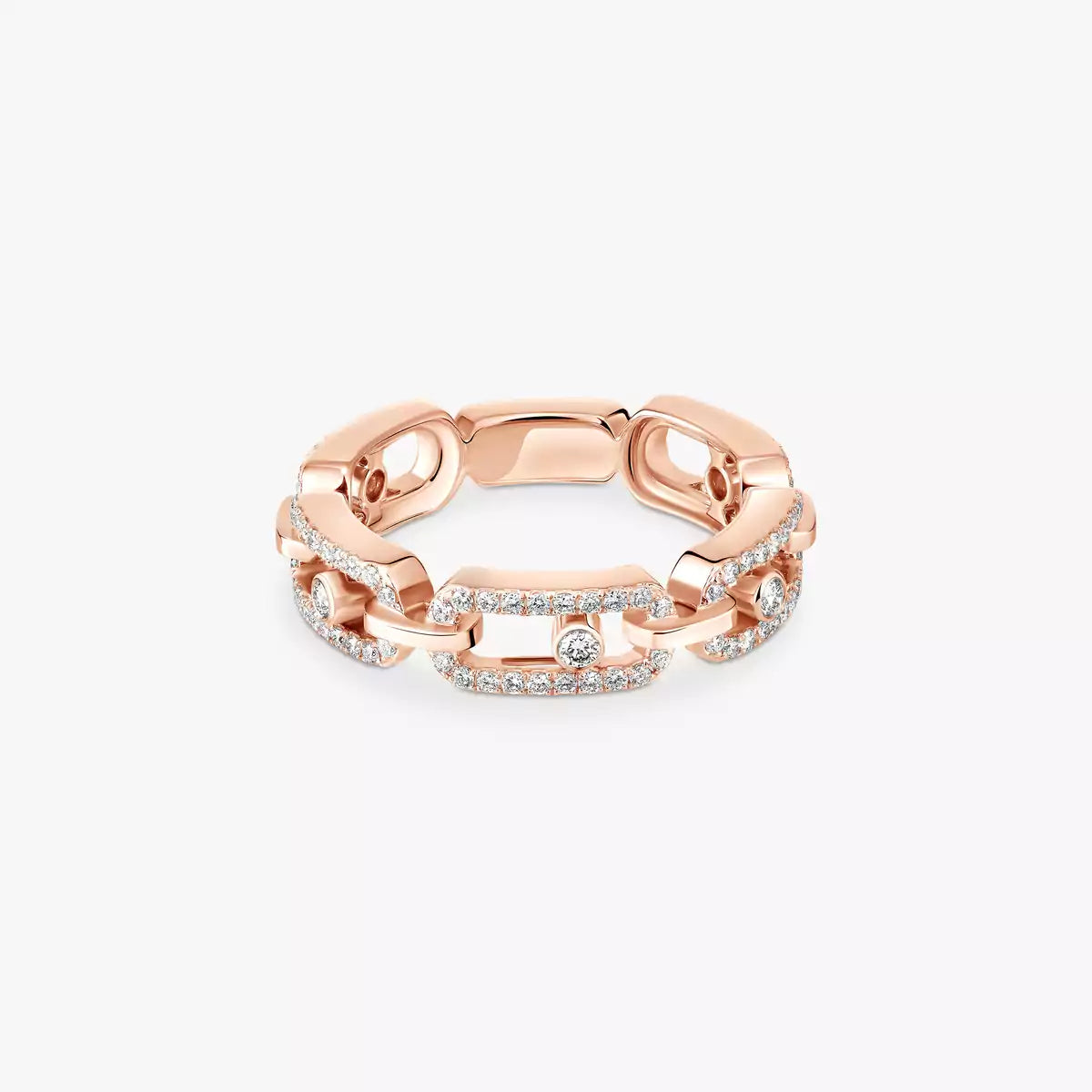 [Loco]Move Link Pave_-Set Diamond Ring in Gold