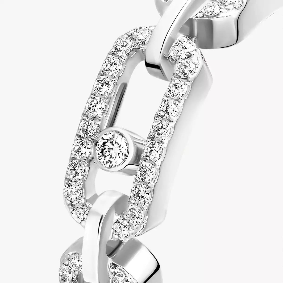 [Loco]Move Link Pave_-Set Diamond Ring in Gold