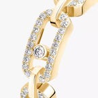 [Loco jewelrys]Move Link Pave_-Set Diamond Ring in Gold