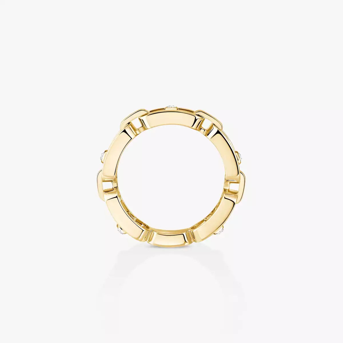 [Loco jewelrys]Move Link Pave_-Set Diamond Ring in Gold