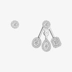 [Loco jewelrys] My Twin Trio  Diamond Earrings