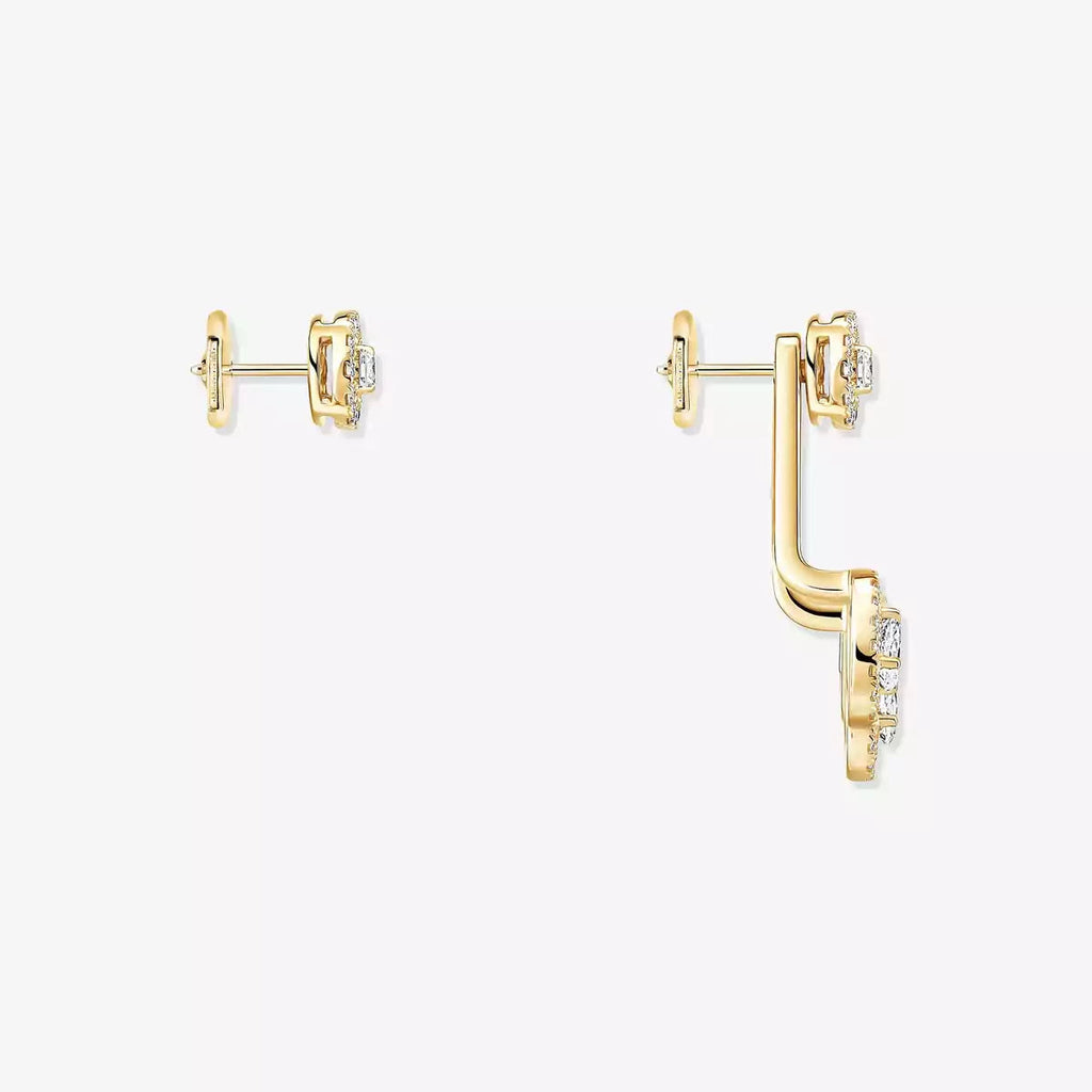 [Loco jewelrys] My Twin Trio  Diamond Earrings