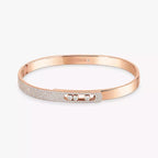 [Loco jewelrys]Move Noa Rose Gold Pavé Diamond Bangle Bracelet
