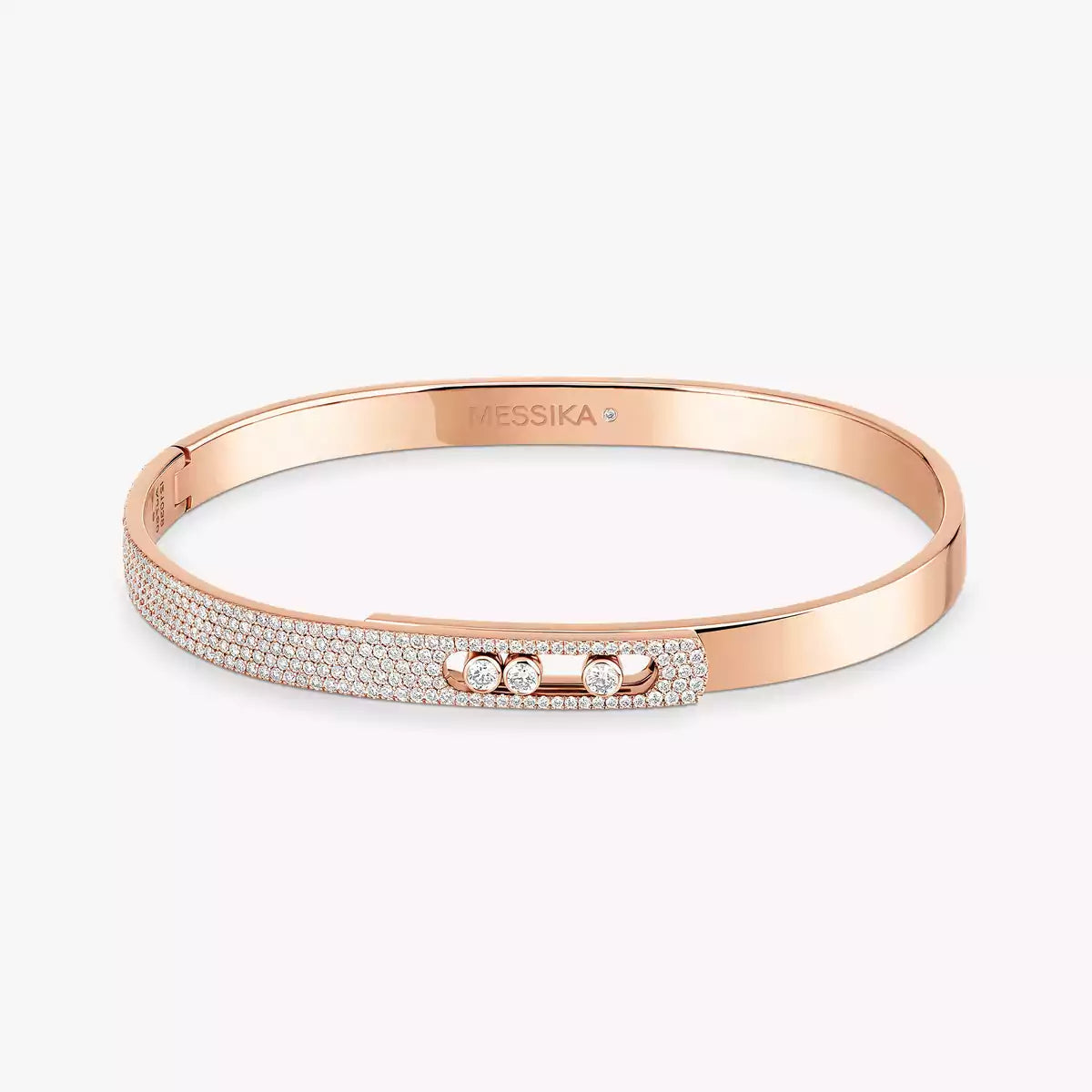 [Loco]Move Noa Rose Gold Pavé Diamond Bangle Bracelet