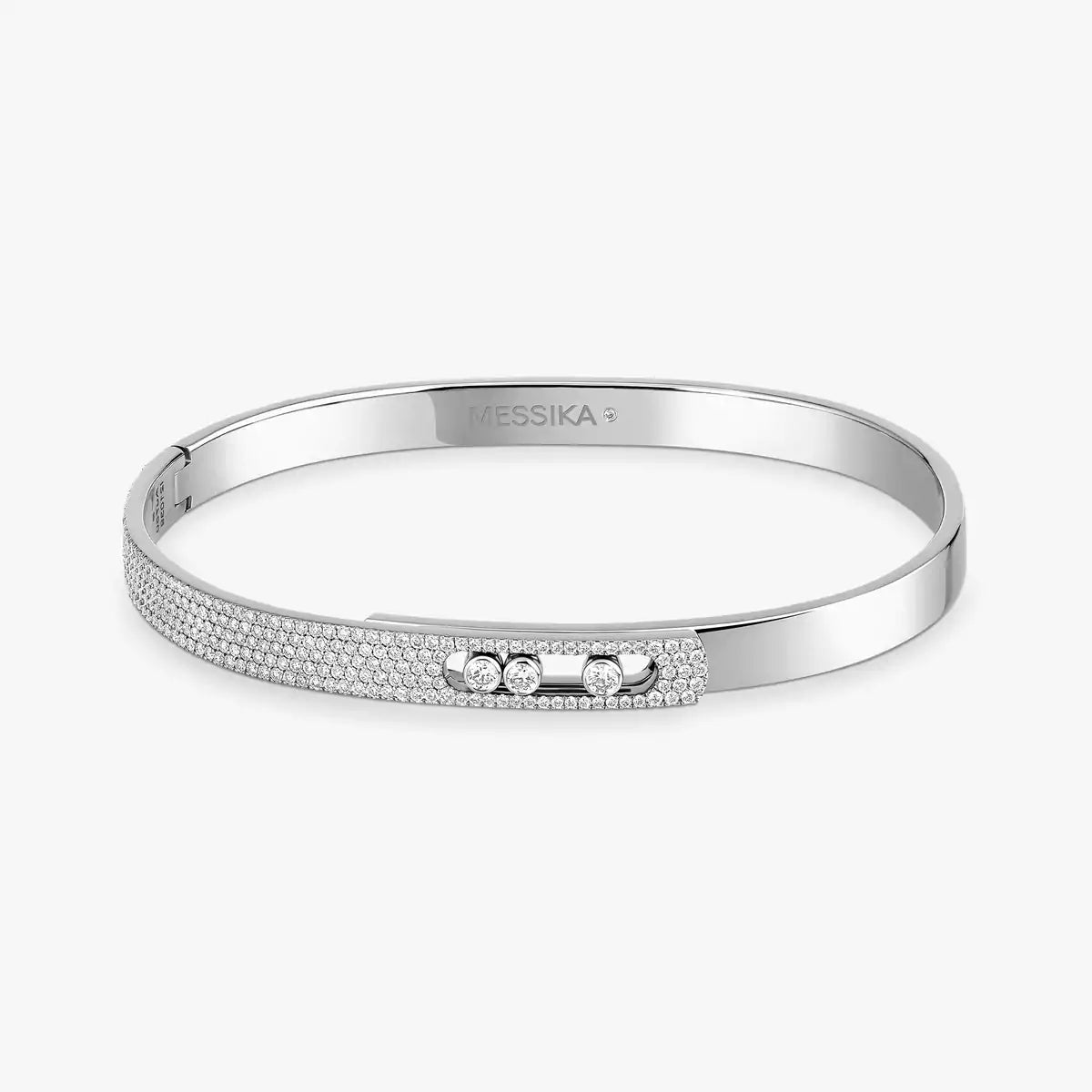 [Loco]Move Noa Rose Gold Pavé Diamond Bangle Bracelet