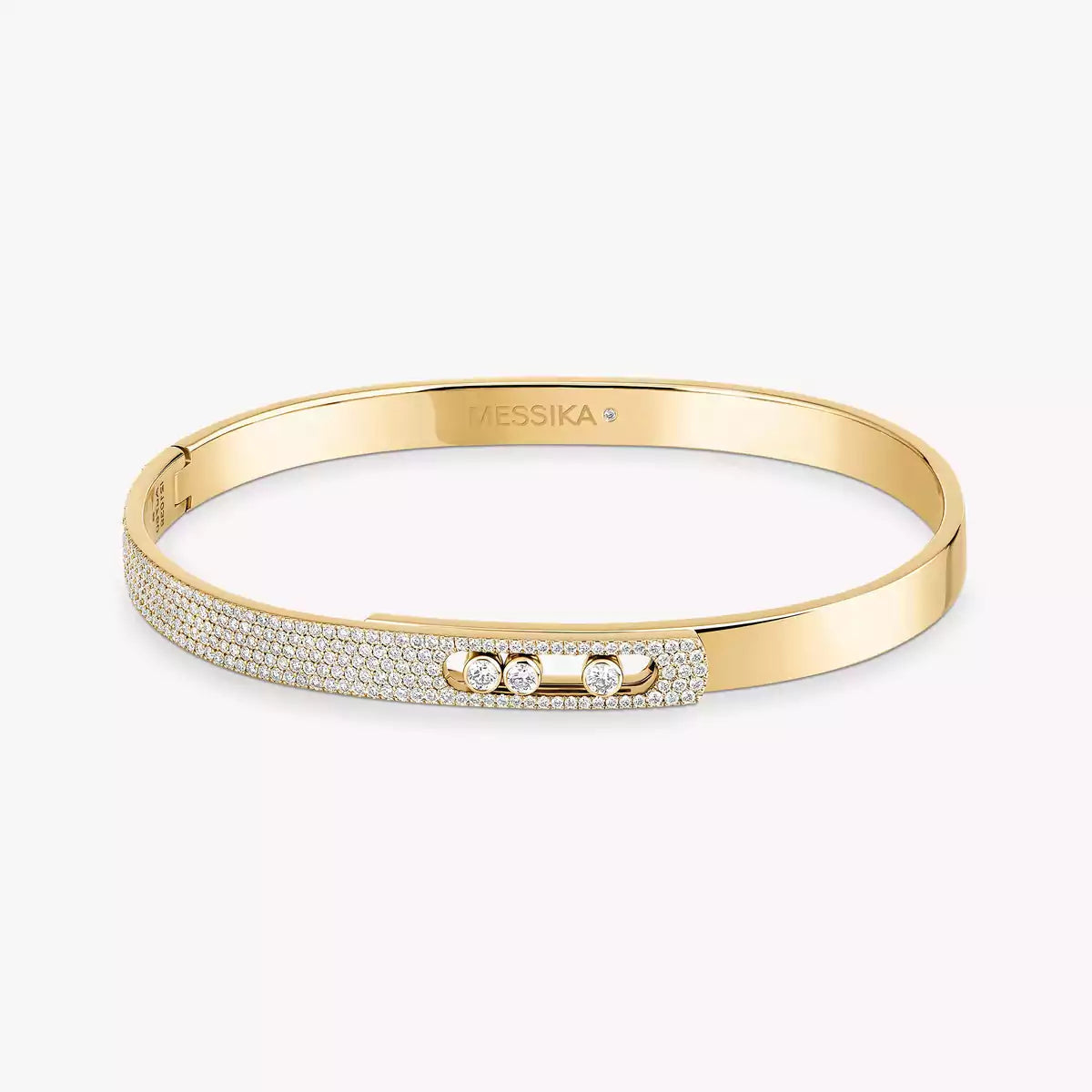 [Loco]Move Noa Rose Gold Pavé Diamond Bangle Bracelet