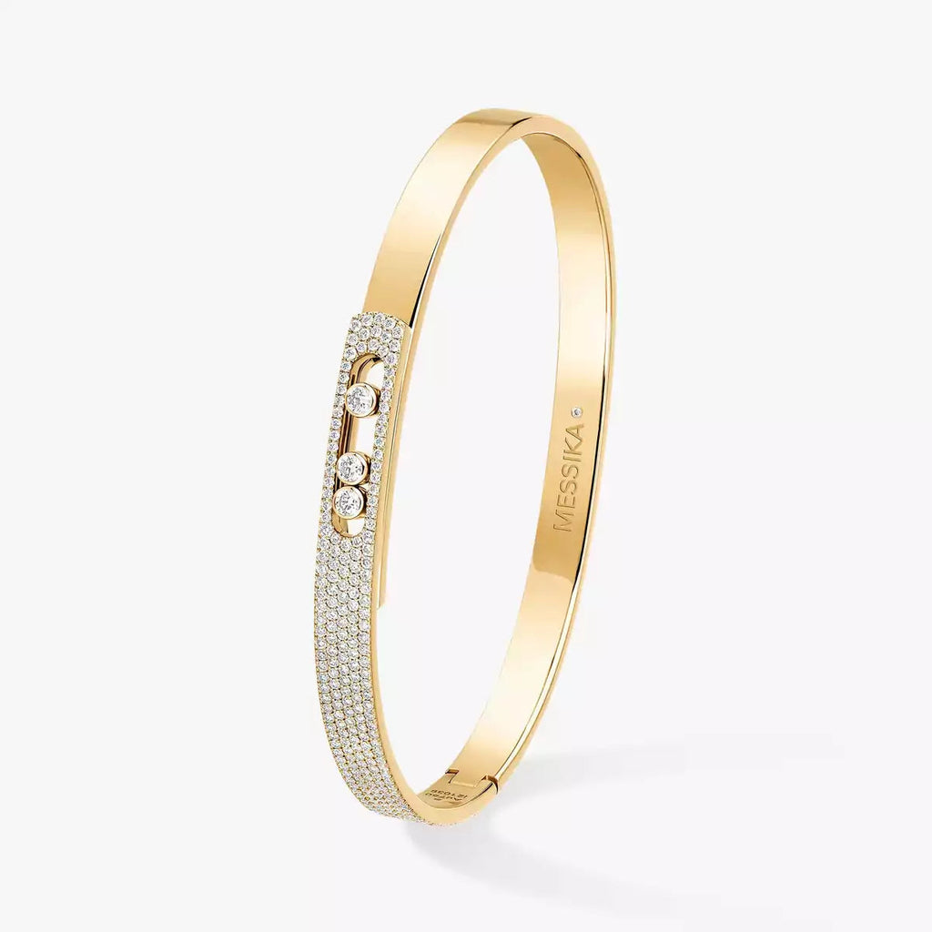 [Loco]Move Noa Rose Gold Pavé Diamond Bangle Bracelet