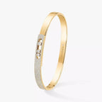 [Loco]Move Noa Rose Gold Pavé Diamond Bangle Bracelet