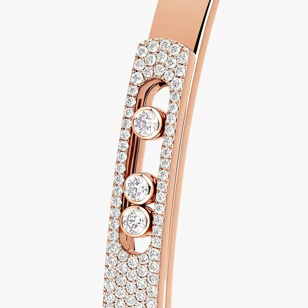 [Loco]Move Noa Rose Gold Pavé Diamond Bangle Bracelet