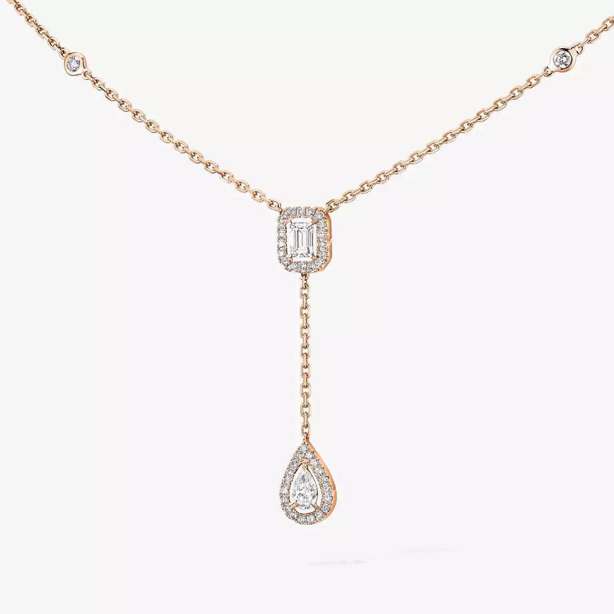 [Loco]Gold Diamond Tie Necklace