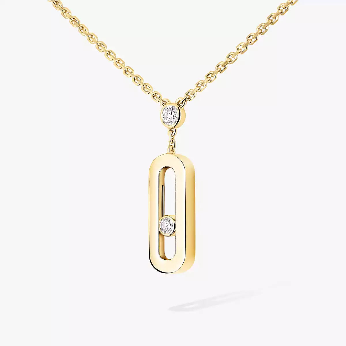 [Loco] Move Uno Gold Diamond Long Necklace