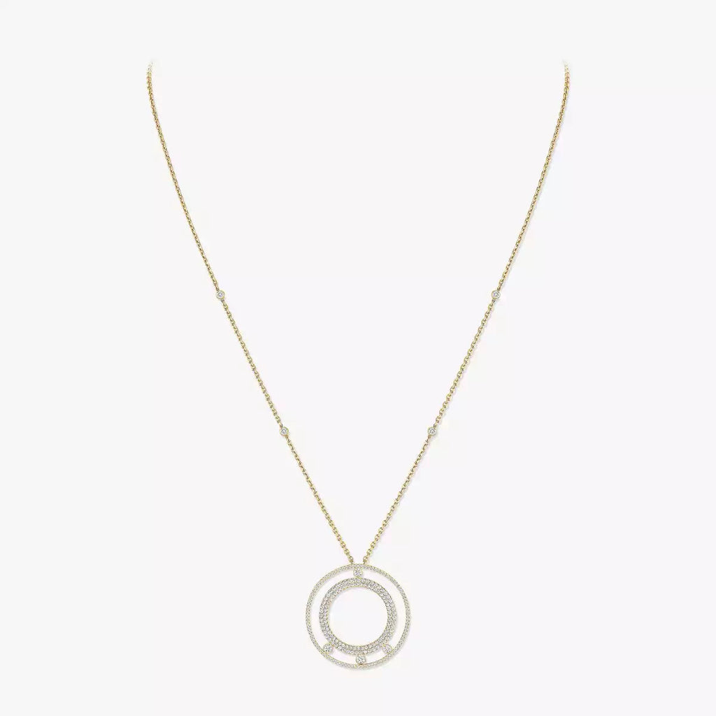 [Loco]Move Romane Long Pave_-Set Diamond Necklace