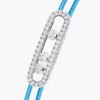 [Loco]Messika Care(s) pink cord pavé bracelet